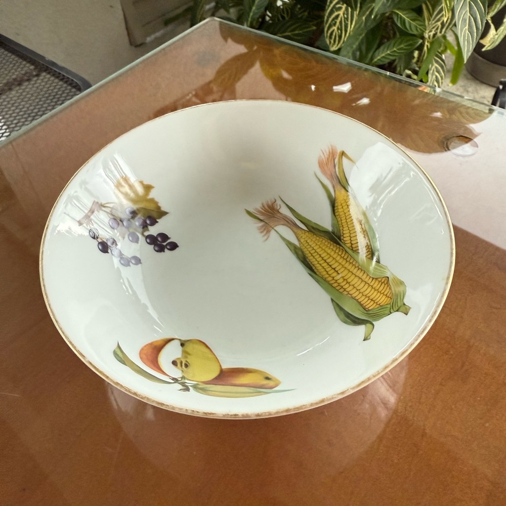 Royal Worcester Fruit and Corn Design Bowl